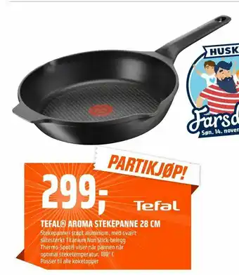 Coop Obs Tefal® aroma stekepanne 28 cm tilbud
