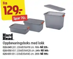 Jula HARD HEAD Oppbevaringsboks med lokk tilbud