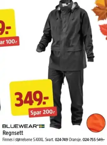 Jula BLUEWEAR Regnsett tilbud