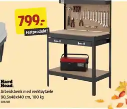Jula HARD HEAD Arbeidsbenk med verktøytavle tilbud