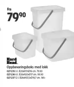 Jula HARD HEAD Oppbevaringsboks med lokk tilbud