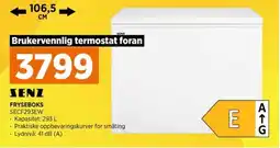 POWER SENZ Fryseboks SECF293EW tilbud