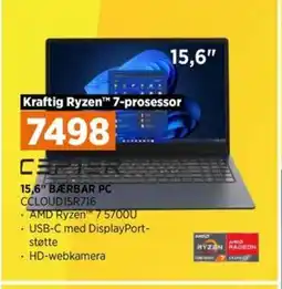 POWER 15,6" Bærbar PC CCLOUD15R716 tilbud
