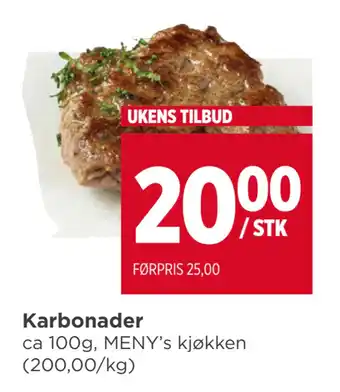 Meny Karbonader tilbud