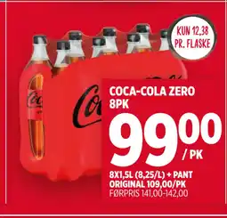 Meny COCA-COLA ZERO 8PK tilbud