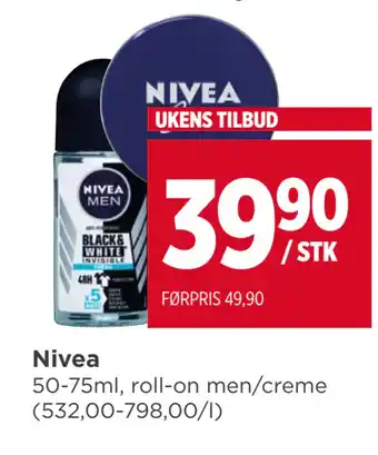 Meny Nivea tilbud