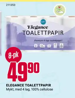 Europris ELEGANCE TOALETTPAPIR tilbud
