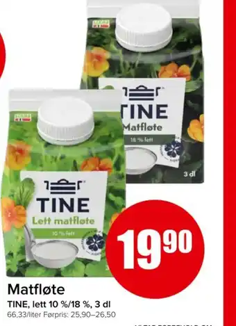 Spar Matfløte tilbud