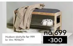 Skeidar Hudson skohylle tilbud