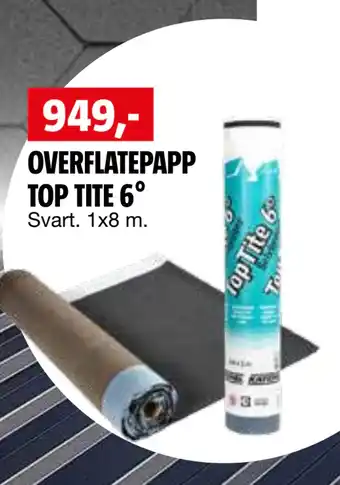 Bauhaus OVERFLATEPAPP TOP TITE 6° tilbud