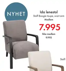 Fagmøbler Ida lenestol tilbud