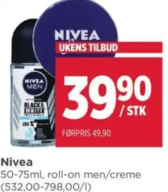 Meny Nivea tilbud