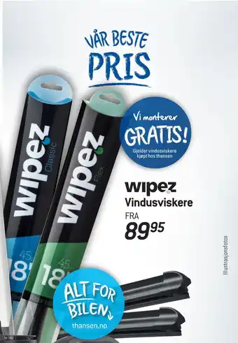Thansen Vindusviskere tilbud
