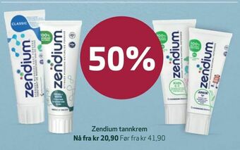 Apotek 1 Zendium tannkrem tilbud