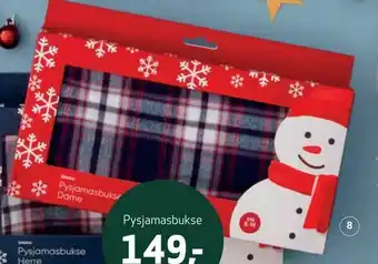 Apotek 1 Pysjamasbukse herre tilbud