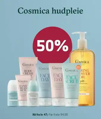 Apotek 1 Cosmica hudpleie tilbud