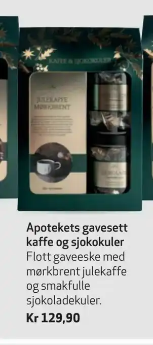 Apotek 1 Apotekets gavesett kaffe og sjokokuler tilbud