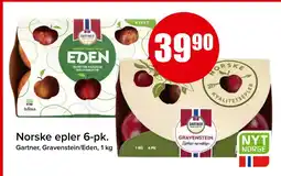 Spar Norske epler 6-pk tilbud