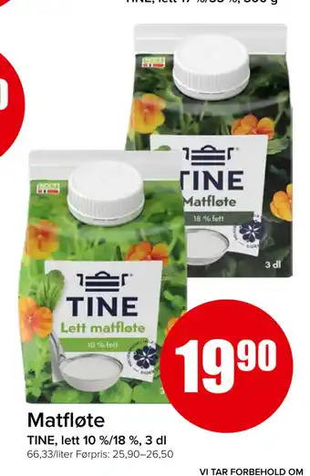 Spar Matfløte tilbud