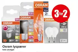 Spar OSRAM Lyspærer tilbud