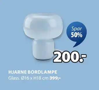 JYSK HJARNE BORDLAMPE tilbud