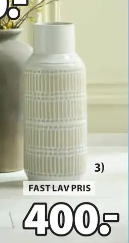 JYSK GUSTAF VASE tilbud