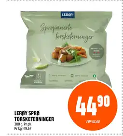 Coop Obs LERØY SPRØ TORSKETERNINGER tilbud