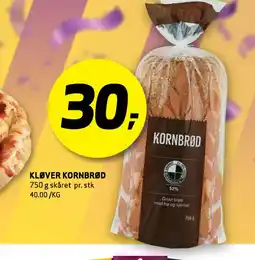 Bunnpris KLØVER KORNBRØD tilbud