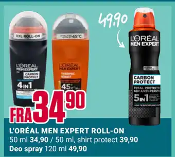 Europris L’ORÉAL MEN EXPERT ROLL-ON tilbud