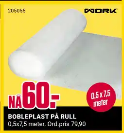 Europris BOBLEPLAST PÅ RULL tilbud