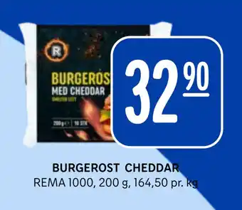 Rema 1000 BURGEROST CHEDDAR tilbud