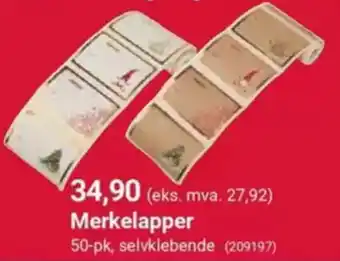 Europris Merkelapper tilbud