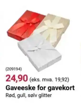 Europris Gaveeske for Gavekort tilbud