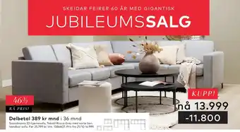 Skeidar Scandinavia 32-hjørnesofa tilbud