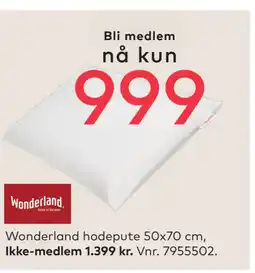 Skeidar Wonderland hodepute 50x70 cm tilbud