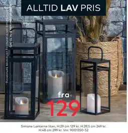 Skeidar Simone Lanterne liten tilbud