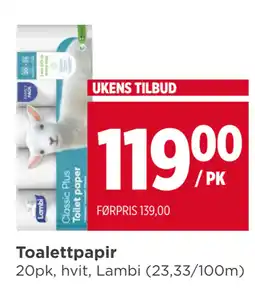 Meny Toalettpapir tilbud