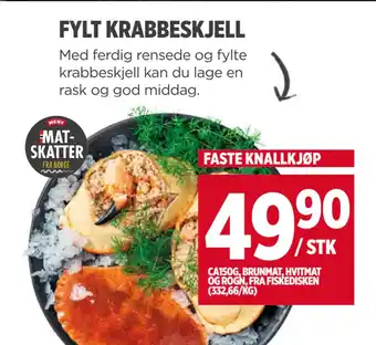Meny FYLT KRABBESKJELL tilbud