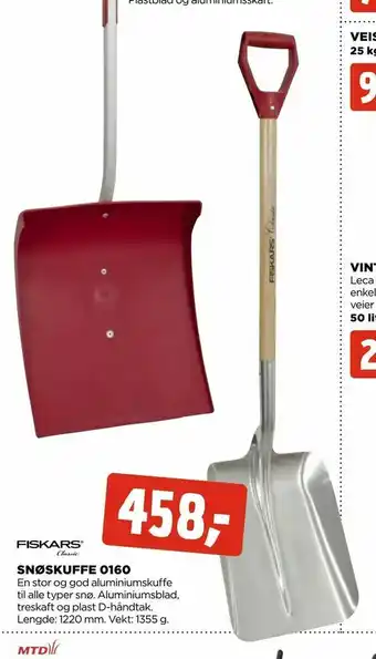 jem & fix Snøskuffe 0160 tilbud