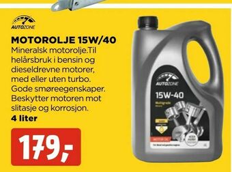 jem & fix Motorolje 15w/40 tilbud
