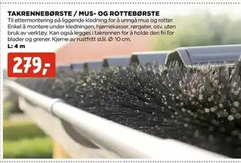 jem & fix Takrenne børste / mus- og rottebørste tilbud