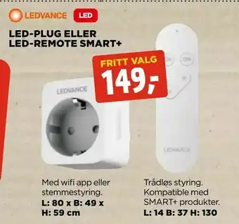 jem & fix Led-plug eller led-remote smart+ tilbud