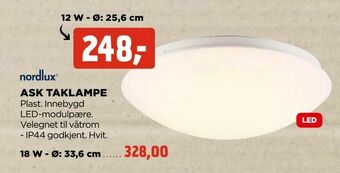 jem & fix Ask taklampe tilbud