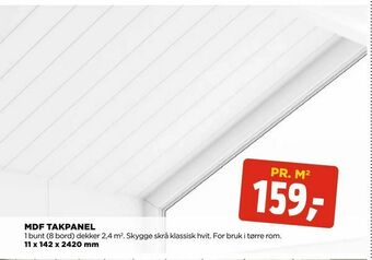 jem & fix Mdf takpanel tilbud