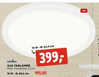 jem & fix Oja taklampe tilbud