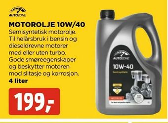 jem & fix Motorolje 10w/40 tilbud