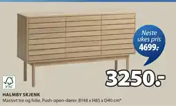 JYSK HALMBY SKJENK tilbud