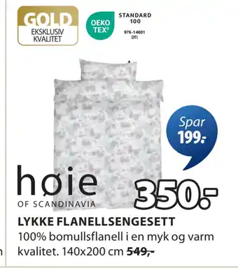 JYSK LYKKE FLANELLSENGESETT tilbud