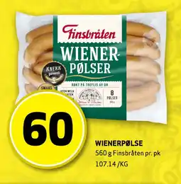 Bunnpris WIENERPØLSE tilbud