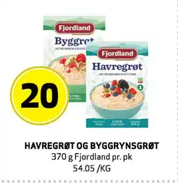 Bunnpris HAVREGRØT OG BYGGRYNSGRØT tilbud